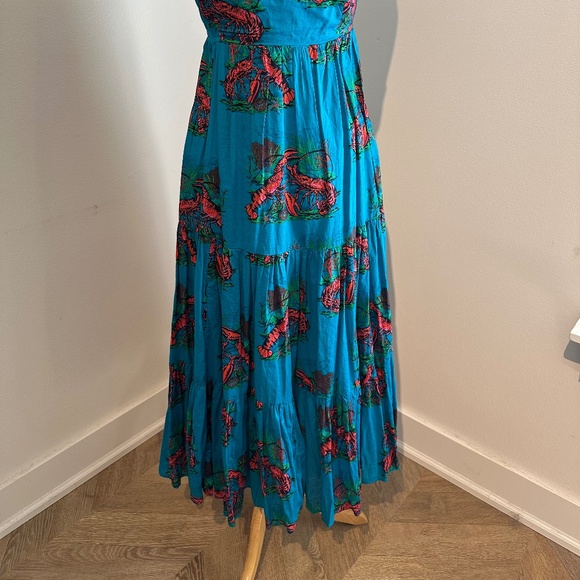 J. Crew Turqouise Lobster Print Sundress - Picture 6 of 6